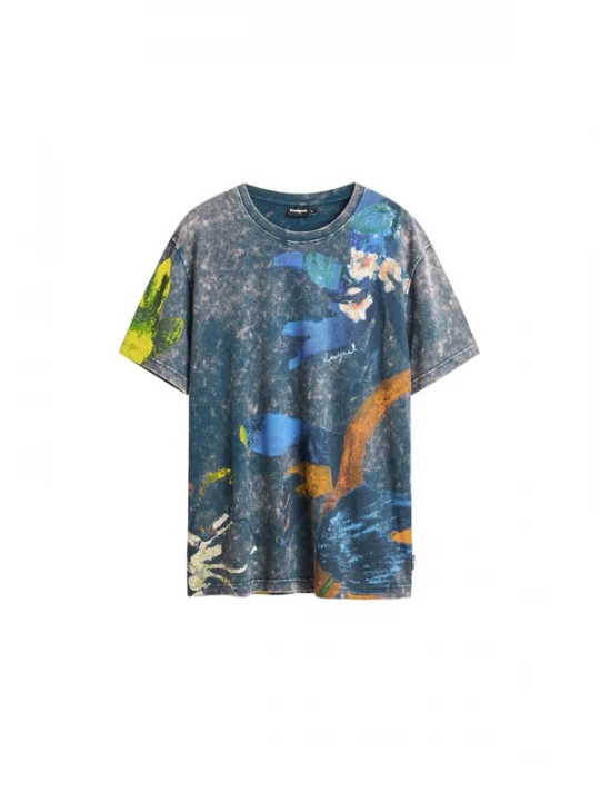 Obrázek produktu Desigual Tričko modrá / námořnická modř / oranžová