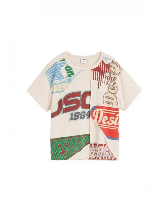 Obrázek produktu Desigual Tričko modrá / zelená / červená / bílá
