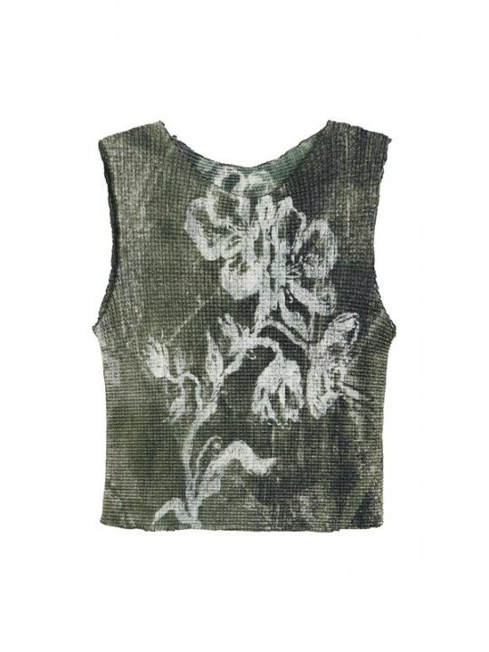 Obrázek produktu Desigual Tričko olivová / bílá