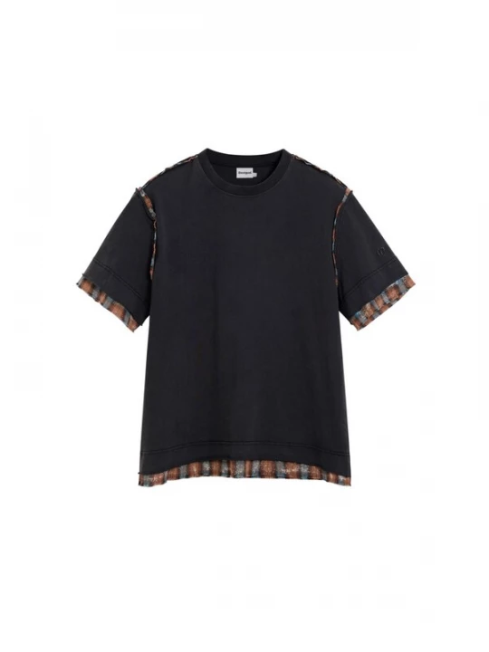 Obrázek produktu Desigual Tričko světlemodrá / koňaková / černá