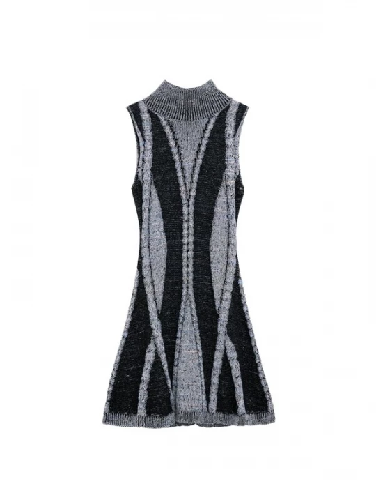 Obrázek produktu Desigual Úpletové šaty šedá / černá