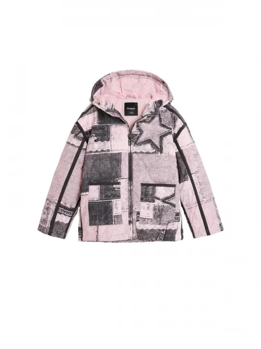 Obrázek produktu Desigual Zimní bunda růžová / černá