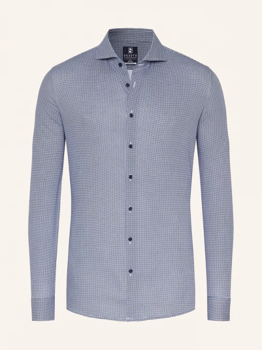 Obrázek produktu Desoto Jerseyová Košile Slim Fit bílá / modrá