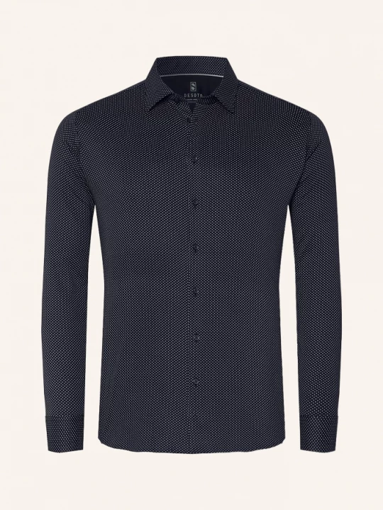 Obrázek produktu Desoto Jerseyová Košile Slim Fit tmavě modrá / tmavě modrá