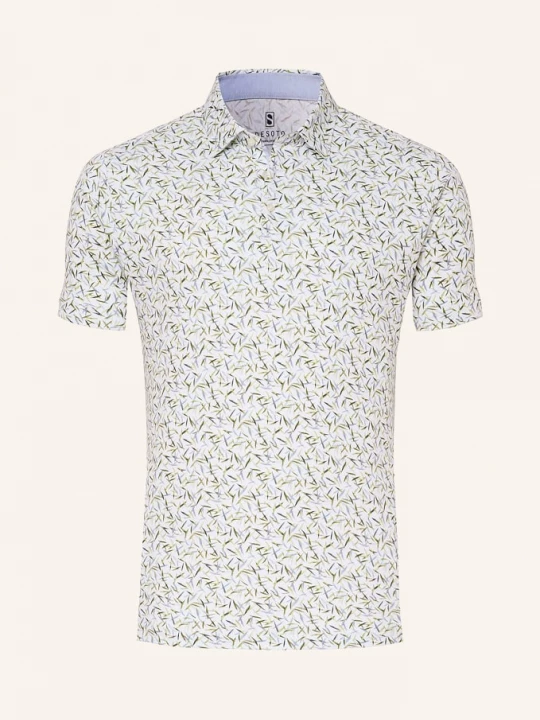 Obrázek produktu Desoto Jerseyové Polo Tričko bílá / zelená / modrá