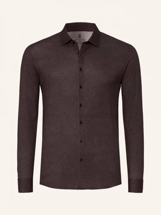 Obrázek produktu Desoto Košile Slim Fit tmavě hnědá