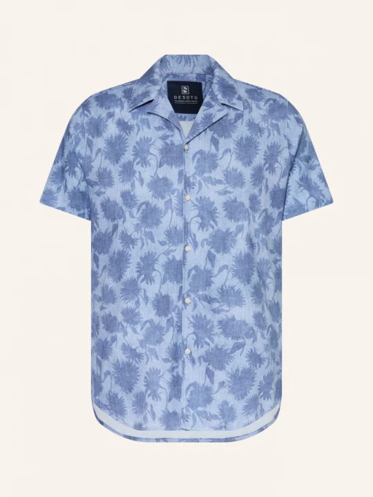 Obrázek produktu Desoto Letní Košile Lido Slim Fit Z Džerzeje modrá / tmavě modrá