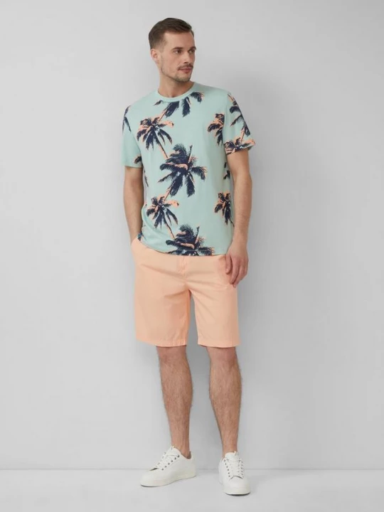 Obrázek produktu Detroit: bermudy chino s volnějším střihem Relaxed Fit a elastickým pasem s.Oliver oranžová