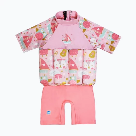 Obrázek produktu Dětská plavecká kombinéza Splash About Sleeved Floatsuit went to sea Růžová