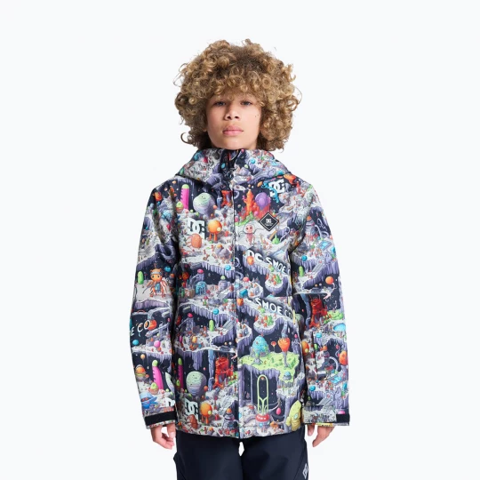 Obrázek produktu Dětská snowboardová bunda DC Basis Print Youth outer world black