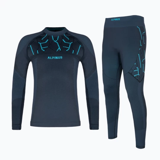 Obrázek produktu Dětská souprava termo prádla Alpinus Tactical Gausdal grafit / modrá Námořnická modř
