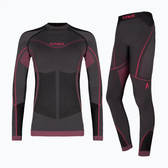 Obrázek produktu Dětská souprava termo prádla Alpinus Tactical Gausdal grafit / růžová šedá