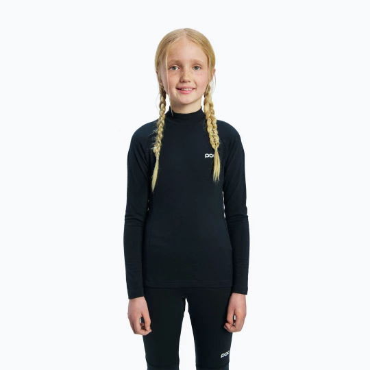 Obrázek produktu Dětská termo mikina POC Layer Merino Mock Neck Jersey Jr uranium black