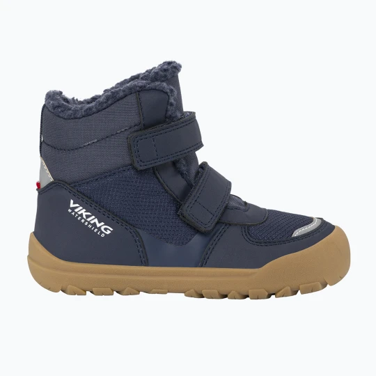 Obrázek produktu Dětské barefoot sněhule Viking Footwear Rowan Barefoot Warm Waterproof 2V navy Námořnická modř
