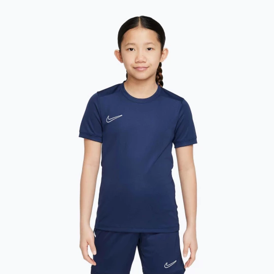Obrázek produktu Dětské fotbalové tričko Nike Academy Dri-Fit Jr midnight navy / midnight navy / white / white Námořnická modř