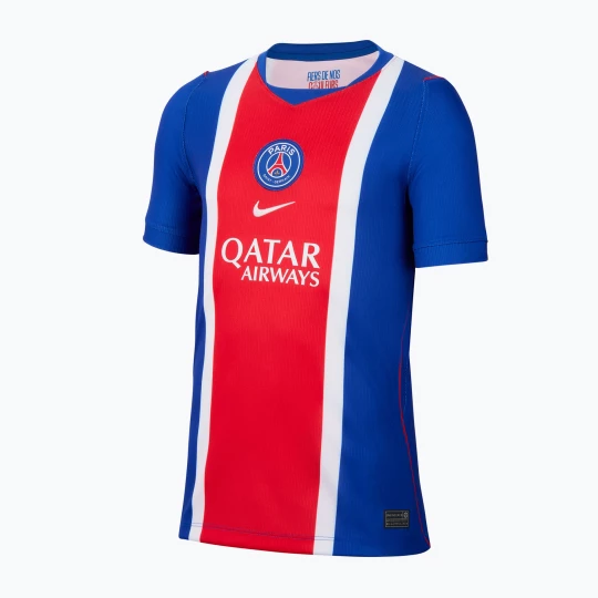 Obrázek produktu Dětské fotbalové tričko Nike Paris Saint-Germain Dri-Fit Stadium Home old royal / white / university red / white Námořnická modř