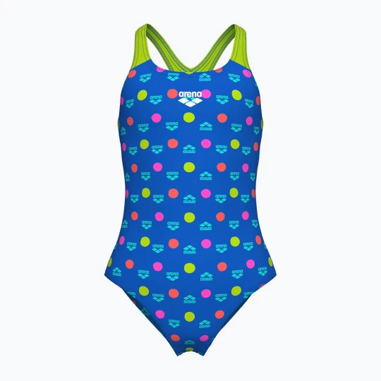 Obrázek produktu Dětské jednodílné plavky Arena Multiple Dot Swim Pro Back multi blue / artic lime