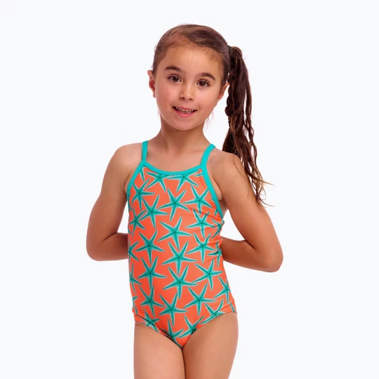 Obrázek produktu Dětské jednodílné plavky Funkita Printed One Piece stars below oranžová
