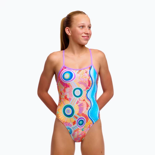Obrázek produktu Dětské jednodílné plavky Funkita Single Strap One Piece kulin colour