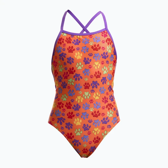 Obrázek produktu Dětské jednodílné plavky Funkita Strapped In One Piece paw paw Barevné