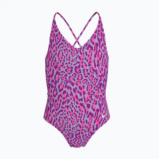 Obrázek produktu Dětské jednodílné plavky Nike Wild Lace Up vivid purple fialová