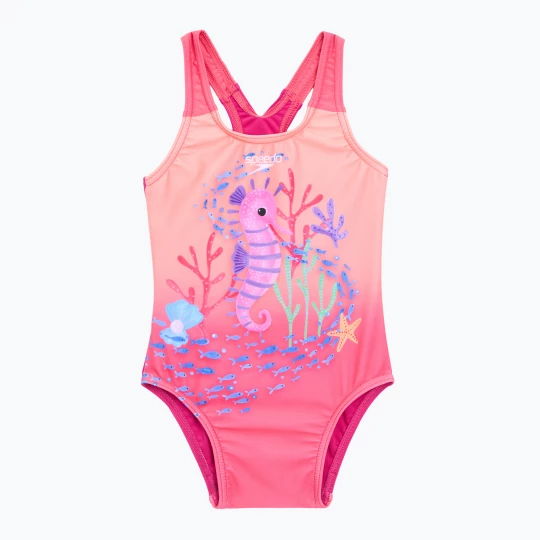 Obrázek produktu Dětské jednodílné plavky Speedo Digital Printed bloominous pink / cupid coral