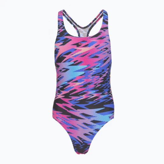 Obrázek produktu Dětské jednodílné plavky Speedo Hyperboom Print Medalist anthracite šedá