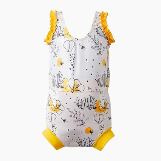 Obrázek produktu Dětské jednodílné plavky Splash About Happy Nappy flowy meadow Žlutá