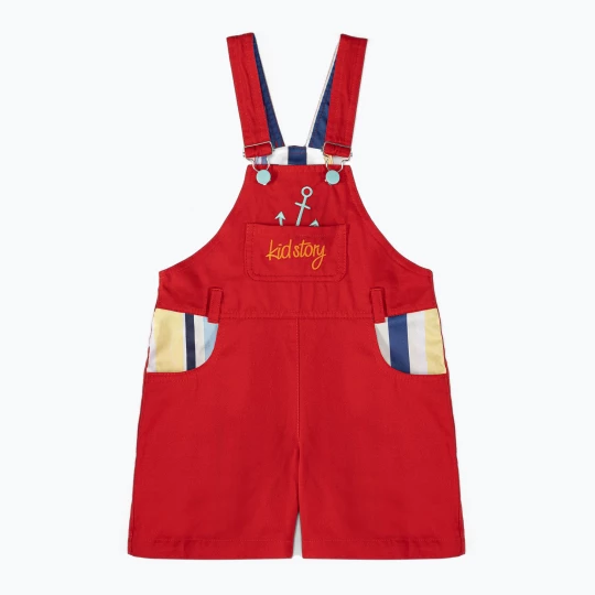Obrázek produktu Dětské lacláče krátké KID STORY marine stripes Červená