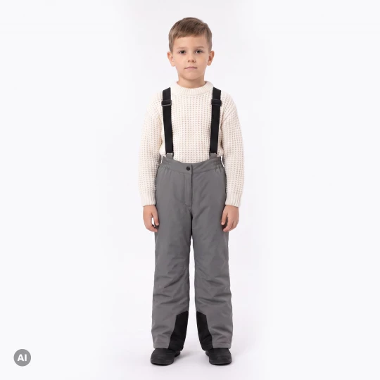 Obrázek produktu Dětské lyžařské kalhoty KADVA Moky JR WP 8K / 5K stříbrné