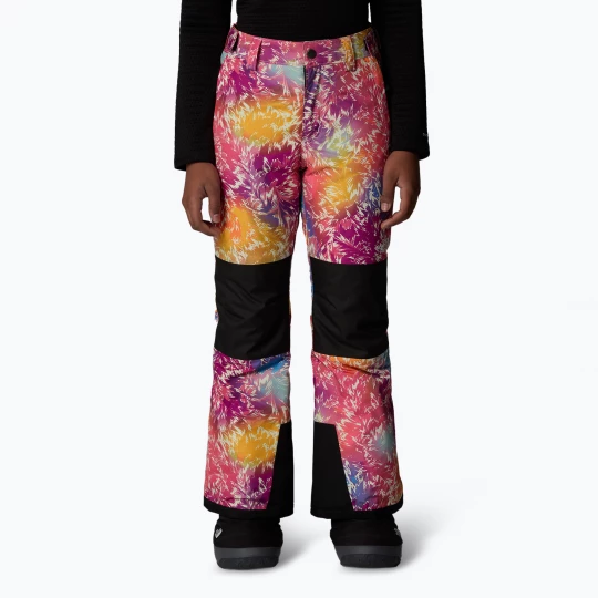 Obrázek produktu Dětské lyžařské kalhoty The North Face Freedom Insulated radiant poppy blowing wind print Růžová