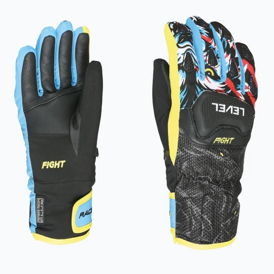 Obrázek produktu Dětské lyžařské rukavice Level Race Jr black / yellow