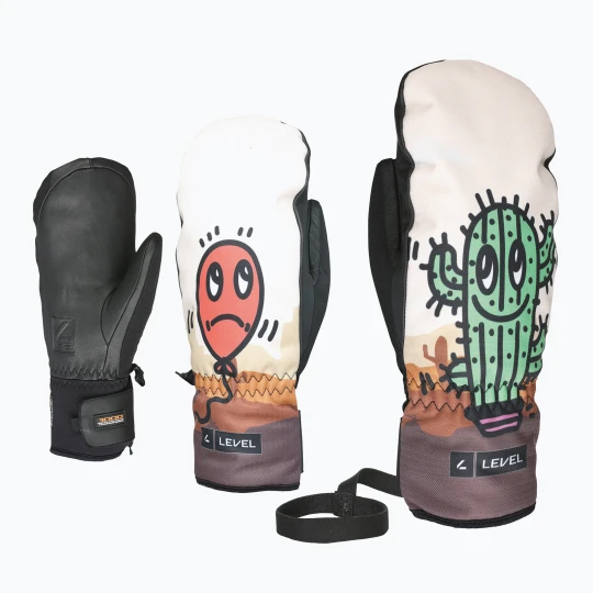 Obrázek produktu Dětské lyžařské rukavice Level Vertigo Mitt Teen beige