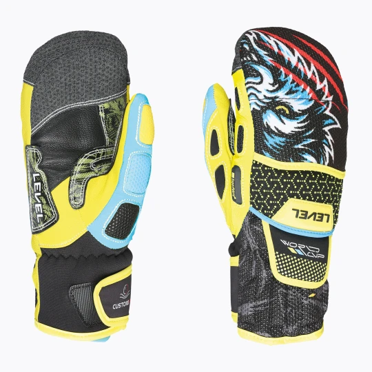 Obrázek produktu Dětské lyžařské rukavice Level Worldcup Jr Cf Mitt yellow / blue