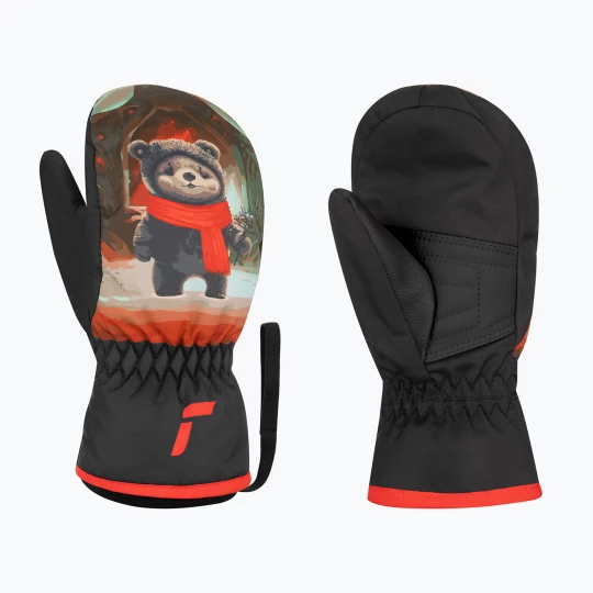Obrázek produktu Dětské lyžařské rukavice Reusch Scottie Mitten bear Černá