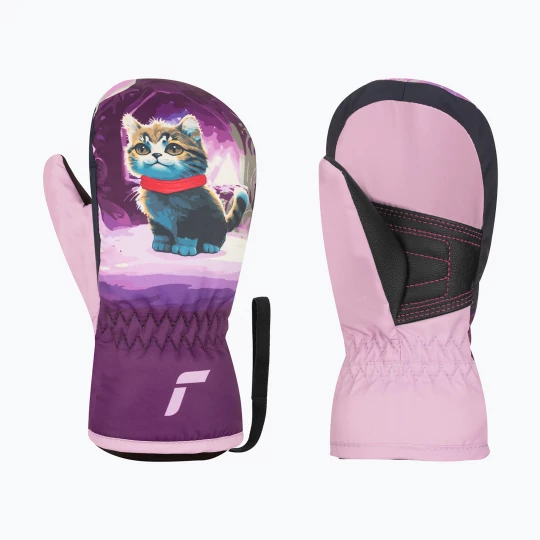 Obrázek produktu Dětské lyžařské rukavice Reusch Scottie Mitten cat fialová