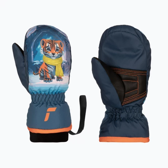Obrázek produktu Dětské lyžařské rukavice Reusch Scottie Mitten tiger Námořnická modř