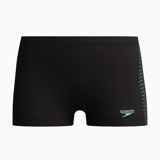 Obrázek produktu Dětské plavecké boxerky Speedo Plastisol Placement Aquashort black / alfalfa green