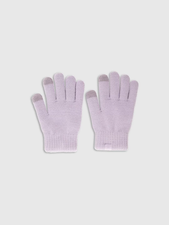 Obrázek produktu Dětské pletené rukavice Touch Screen - fialové 4F