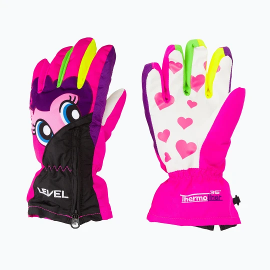 Obrázek produktu Dětské snowboardové rukavice Level Lucky růžové 4146