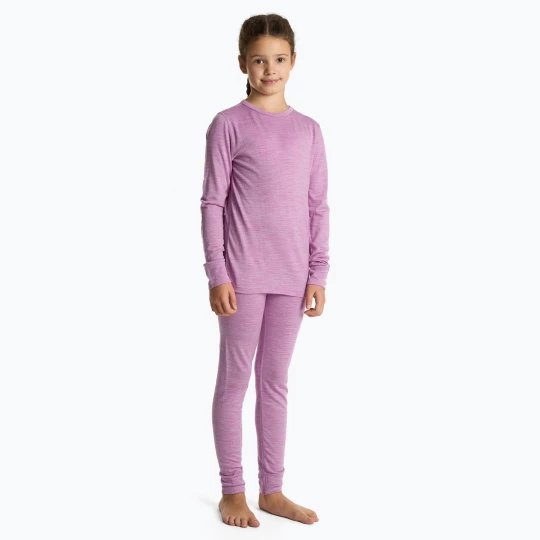 Obrázek produktu Dětské termo prádlo WOOLCANO Merino 100% SET0683 purple fialová