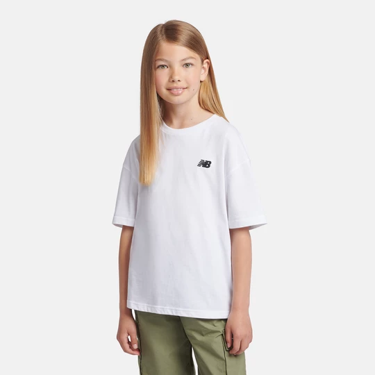 Obrázek produktu Dětské tričko New Balance LAKG0001BWE – bílé