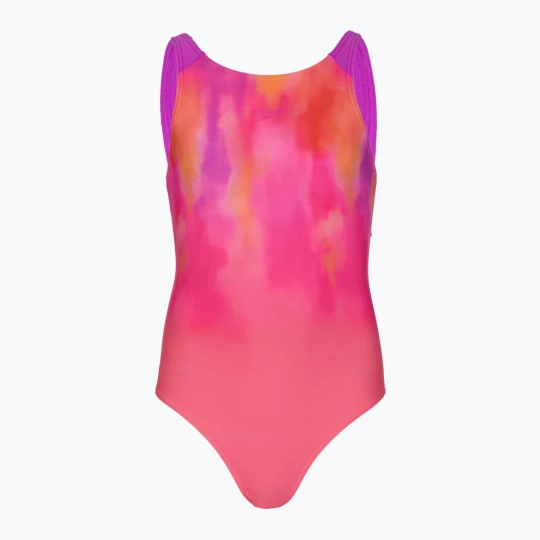 Obrázek produktu Dětský jednocestný plavkový úbor Speedo Print Pulseback růžový / neonově fialový
