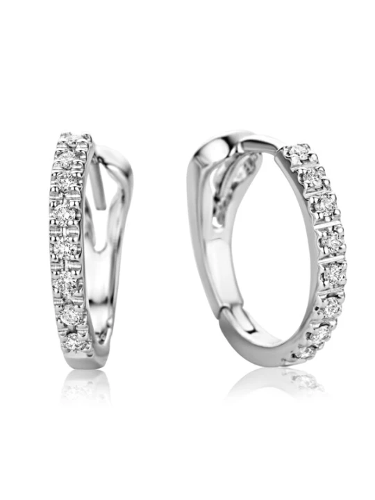 Obrázek produktu DIAMANT LETERNEL Náušnice 'Ohrringe aus 750 Weißgold mit Diamant' stříbrná DIAMANT L'ÉTERNEL
