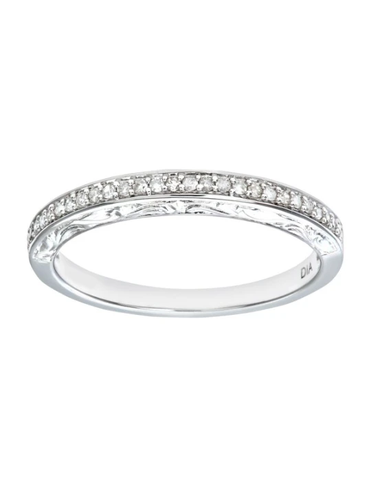 Obrázek produktu DIAMANT LETERNEL Prsten 'Eternity-Ring aus 375 Weißgold mit Diamant' stříbrná DIAMANT L'ÉTERNEL