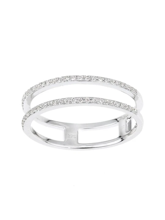 Obrázek produktu DIAMANT LETERNEL Prsten 'Ring aus 375 Weißgold mit Diamant' stříbrná DIAMANT L'ÉTERNEL