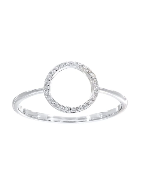 Obrázek produktu DIAMANT LETERNEL Prsten 'Ring aus 375 Weißgold mit Diamant' stříbrná DIAMANT L'ÉTERNEL