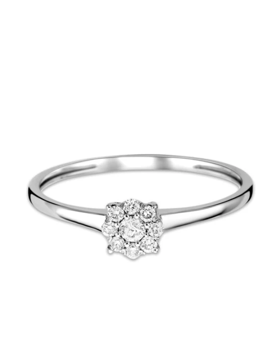 Obrázek produktu DIAMANT LETERNEL Prsten 'Ring aus 375 Weißgold mit Diamant' stříbrná DIAMANT L'ÉTERNEL