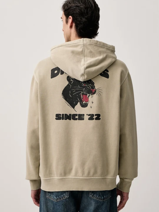 Obrázek produktu Dickies mikina s kapucí pánská s bavlnou béžová