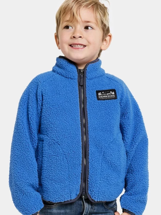 Obrázek produktu Didriksons Dětská fleecová mikina Didriksons GIBBS KIDS FULLZIP modrá